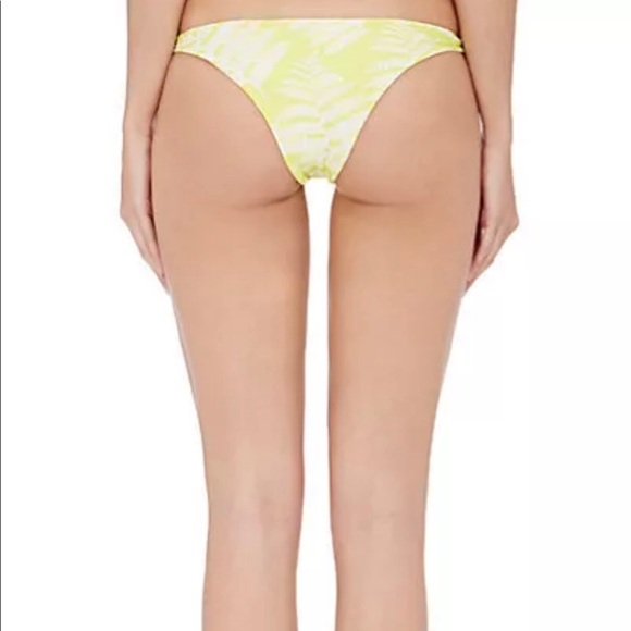 Free People Mikoh Yellow White Fern Lilikoi Bikini Whole Set Matching Top Bottom - Picture 7 of 8